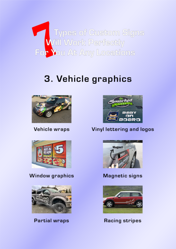 what 7 types of custom signs will work exactly at the right place 3